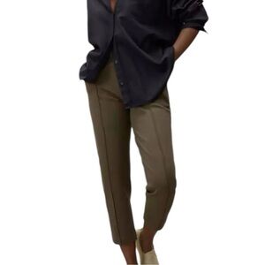 Everlane The Dream Pant Dark Green Knit Pull On Trouser Pants Women’s Size XXS